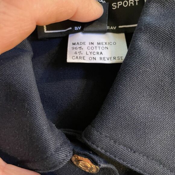 St. John Sport Jacket Button Up Rhinestone USA Flag Embroidered Womens Small - Picture 6 of 8